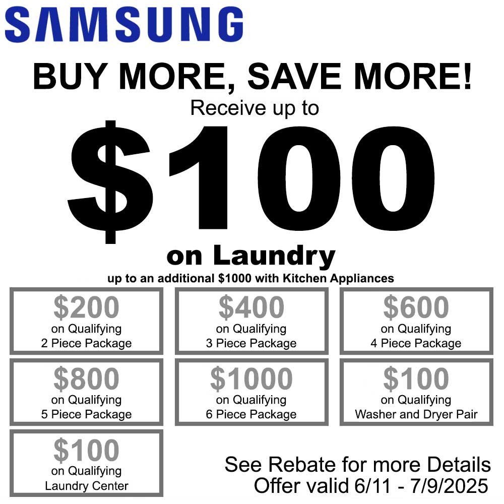 Samsung NECO Buy More Save More on Laundry - June 2025